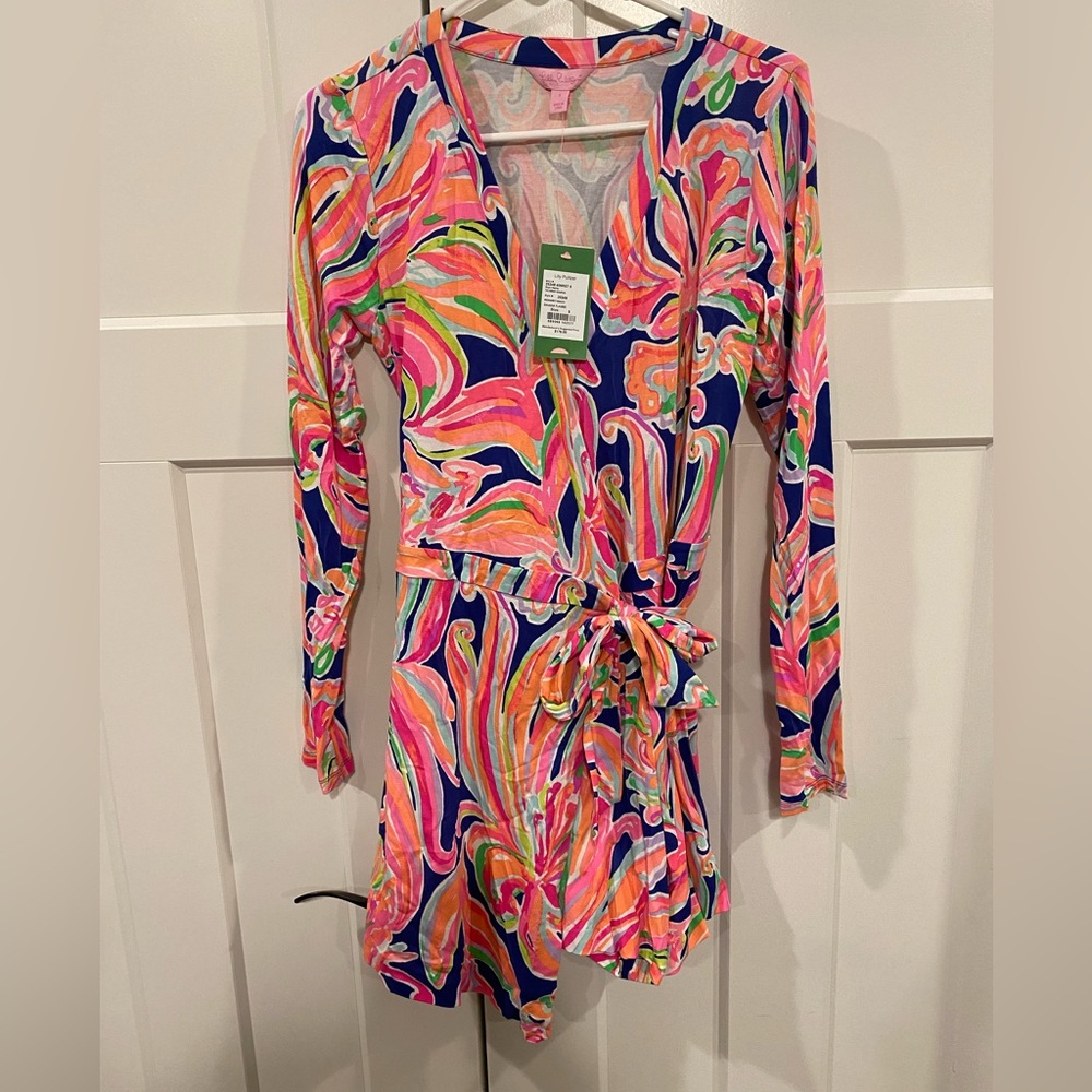 Women’s NWT Lilly Pulitzer Banana Flambe romper.
